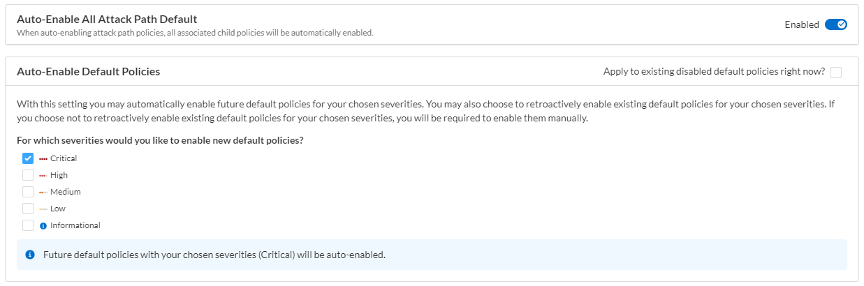 auto enable default policies