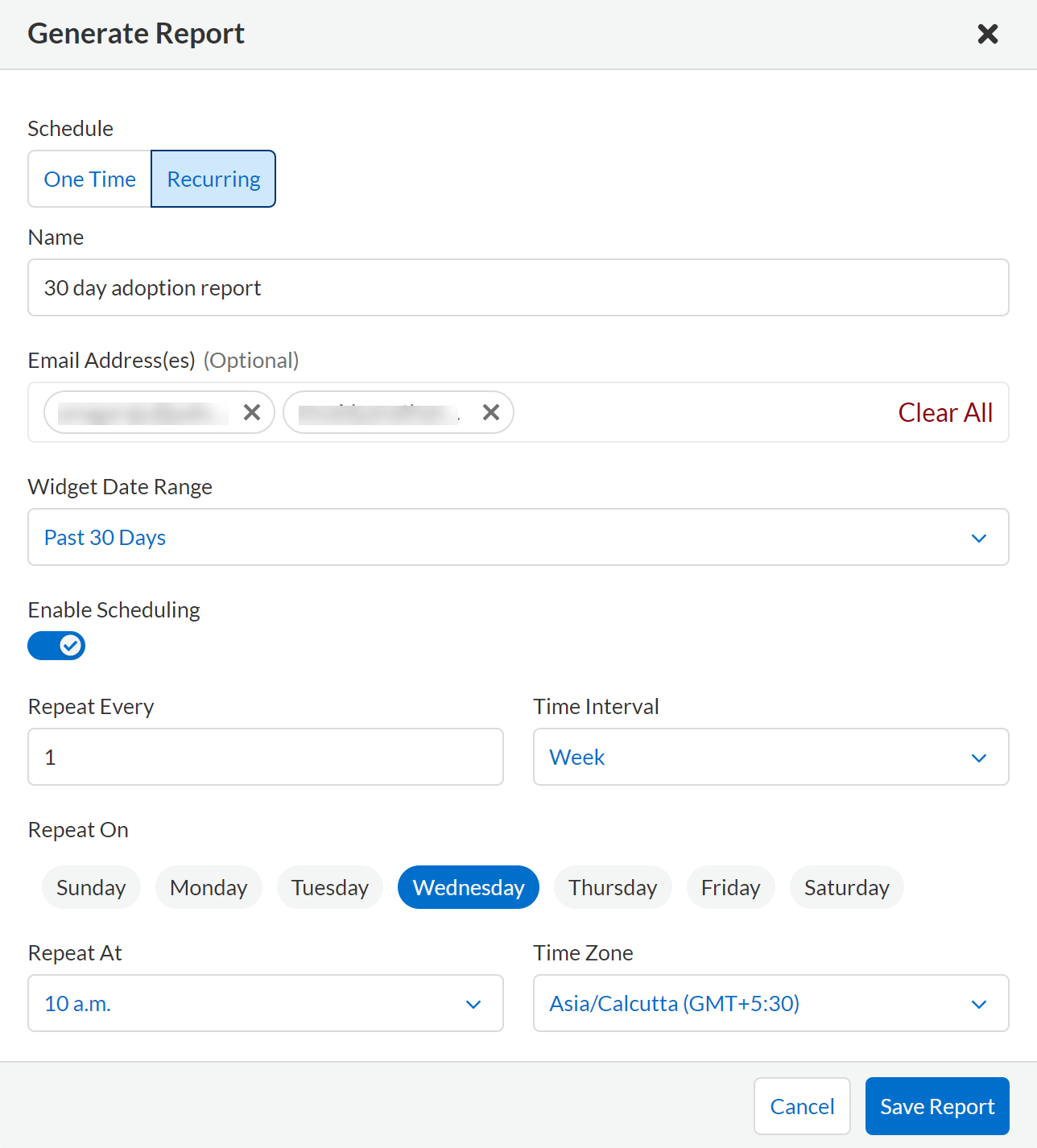 aa create report