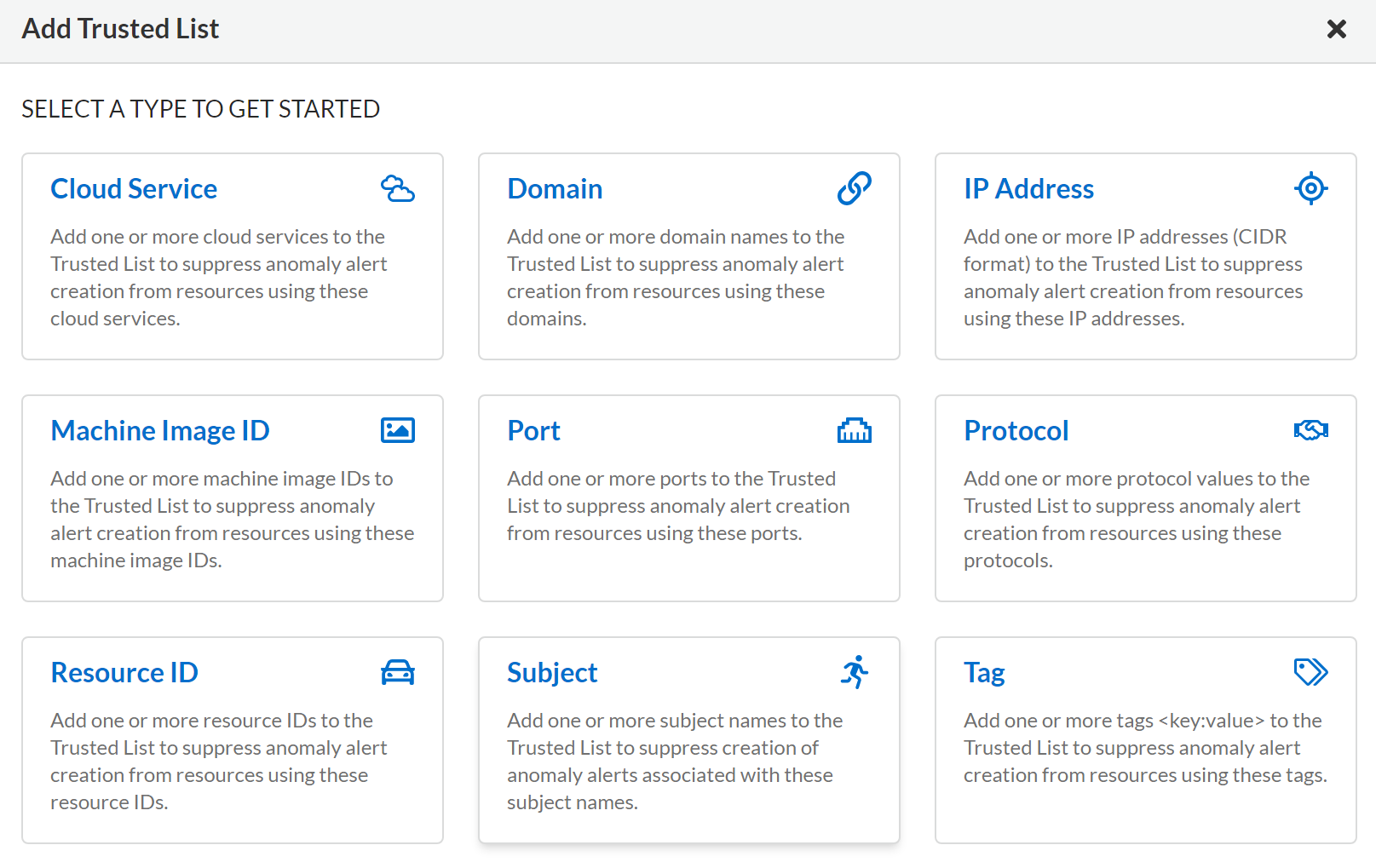 add anomaly trusted list 1