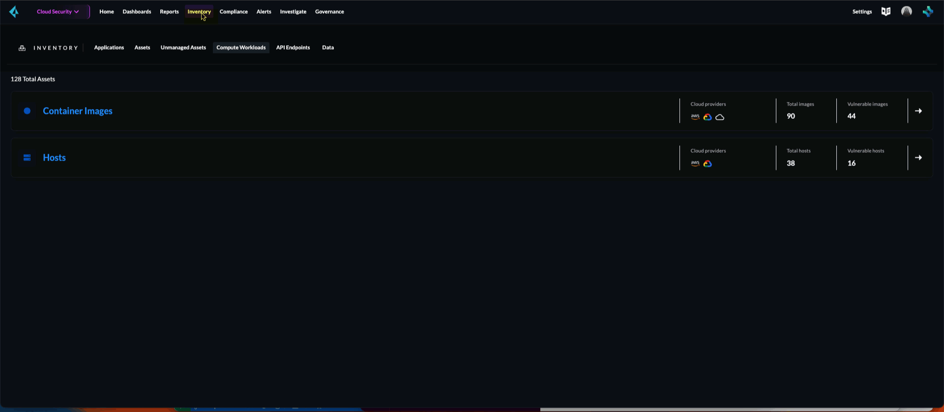 inventory host sidepanel