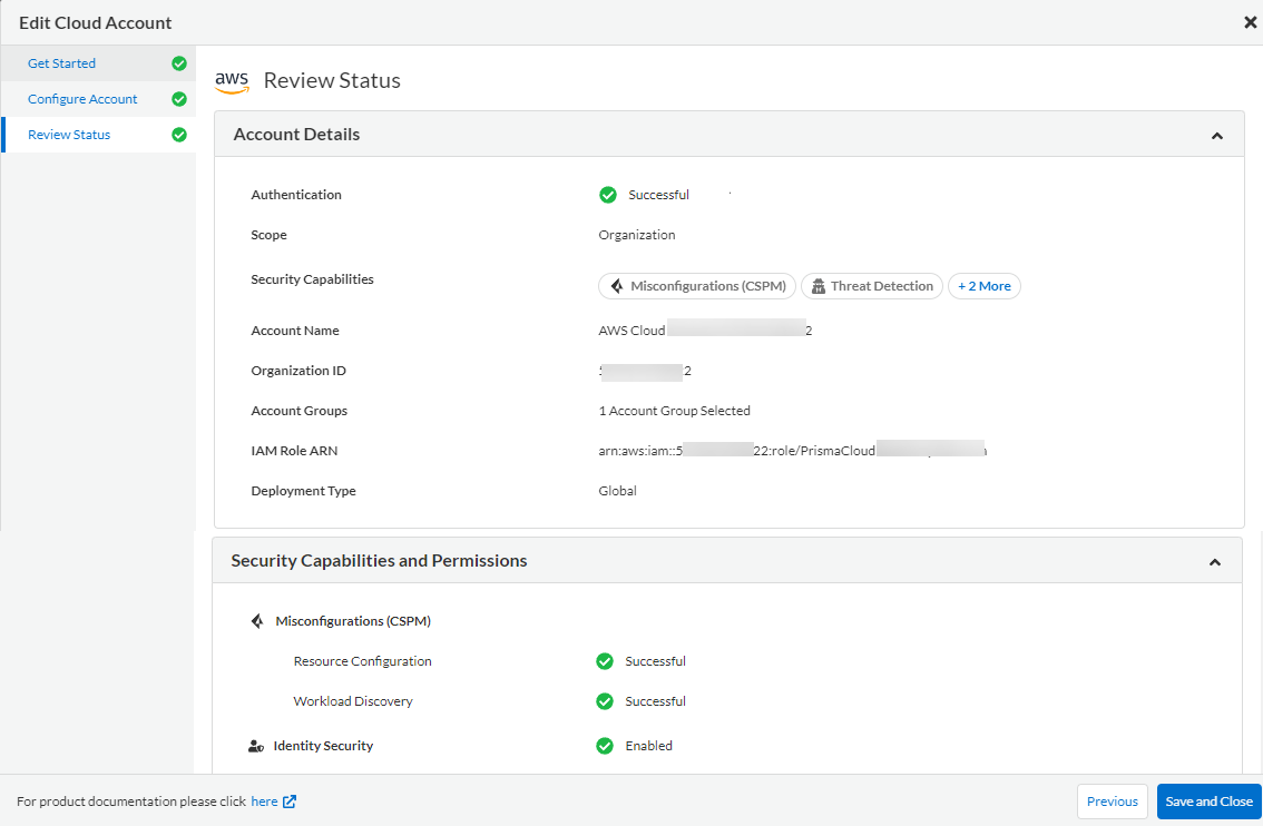 aws org update status 1