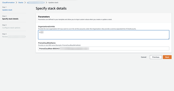 aws onboarding aws specify stack details 1