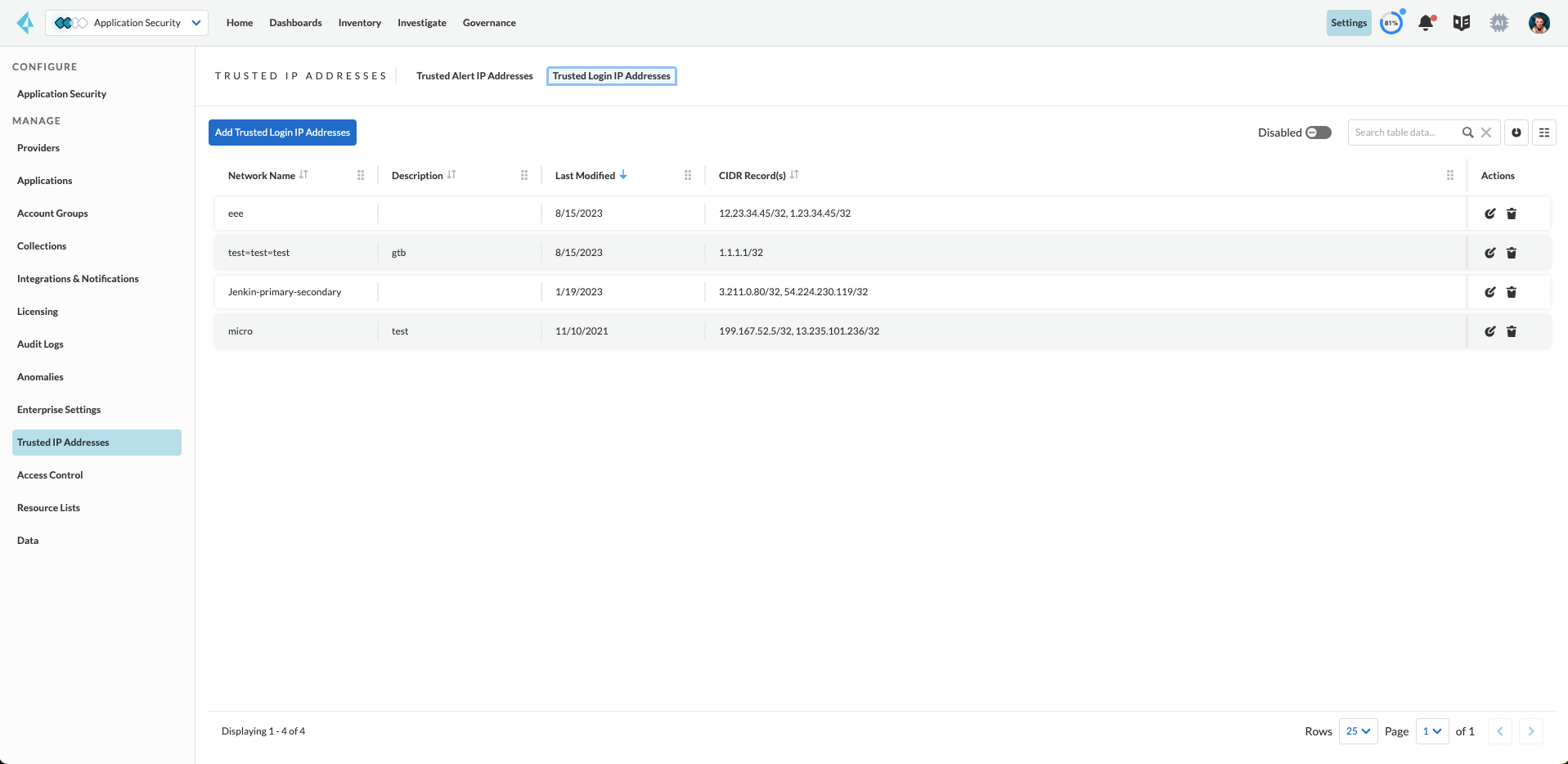 transporter trusted ipaddresses