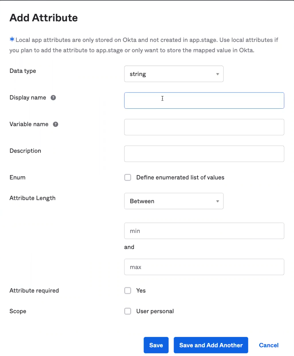 jit okta add attribute