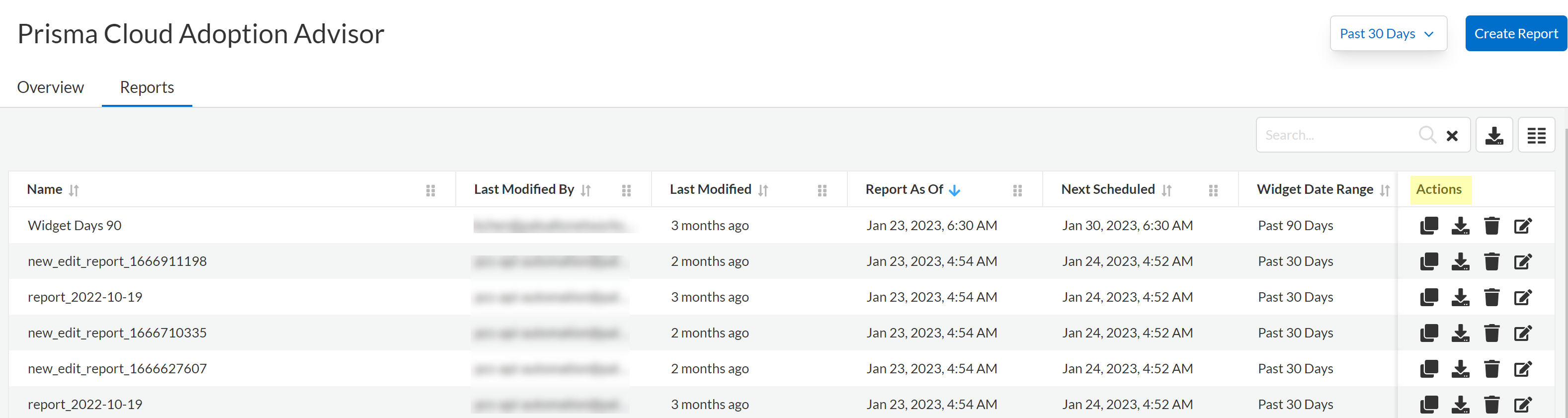 aa create view manage report