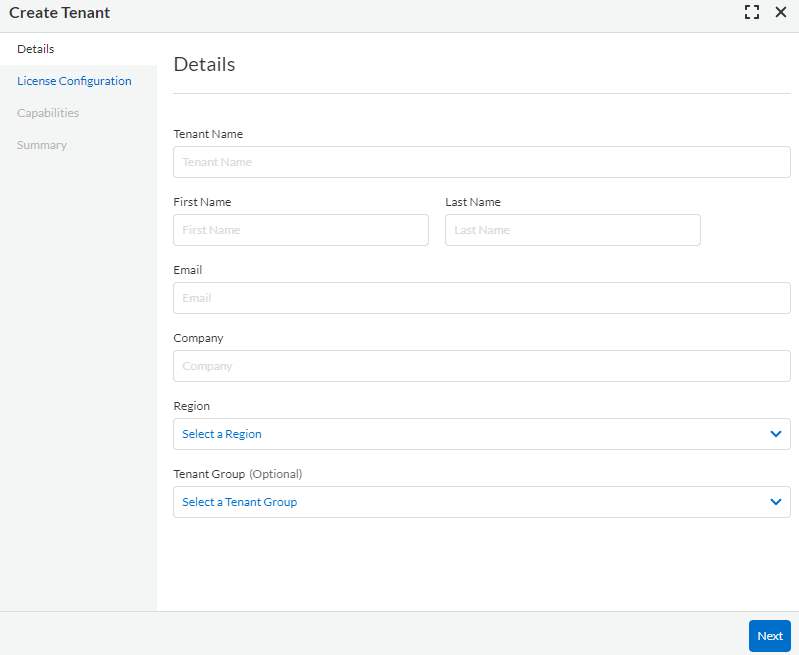mssp create tenant