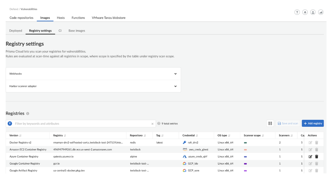 jfrog registry configured