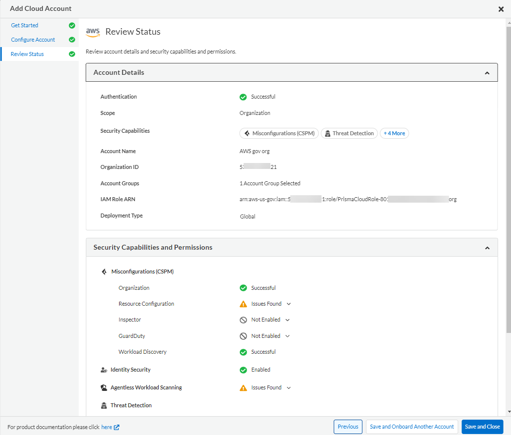 aws add account global org 3
