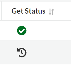 get status