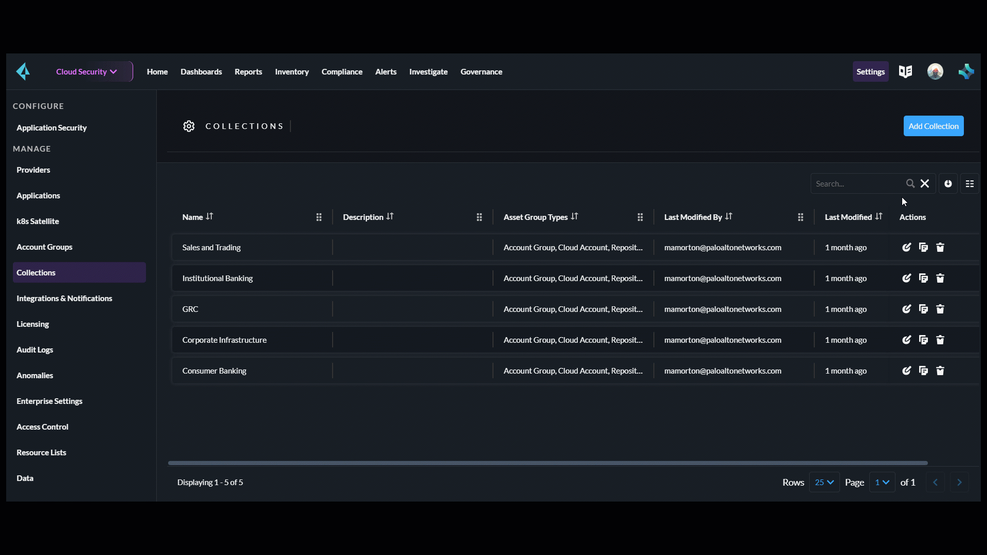 manage collections